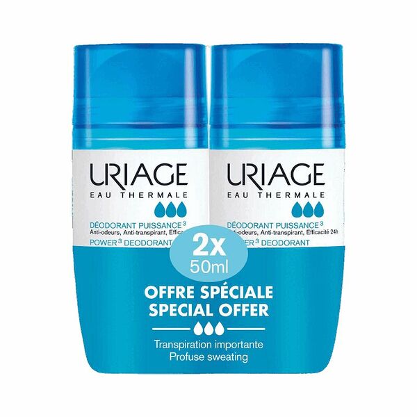  Uriage Eau Thermale Дезодорант тройного действия 50 мл 2 шт