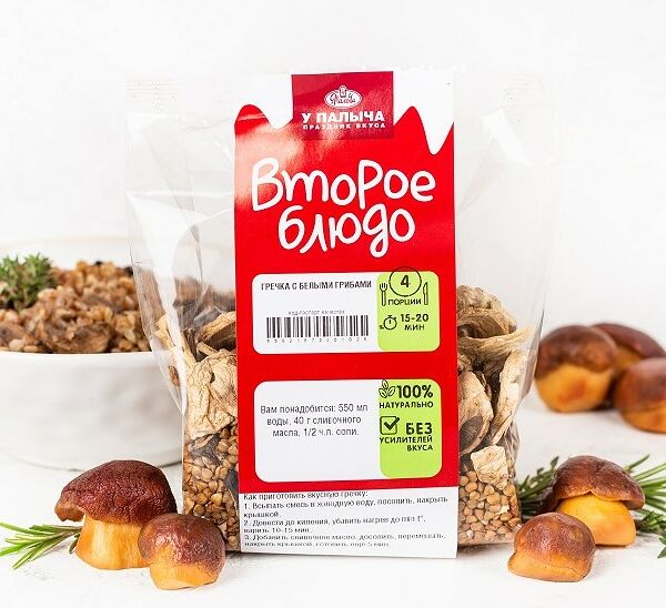 Гречка с белыми грибами 200 г