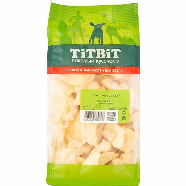 Лакомство для собак Titbit Хрустики говяжьи