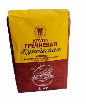 Крупа гречневая МукаМол Купеческая ядрица б/р 1с 1кг