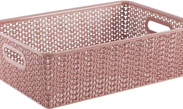 Корзинка Violet Вязь розовый нюд 7.5л