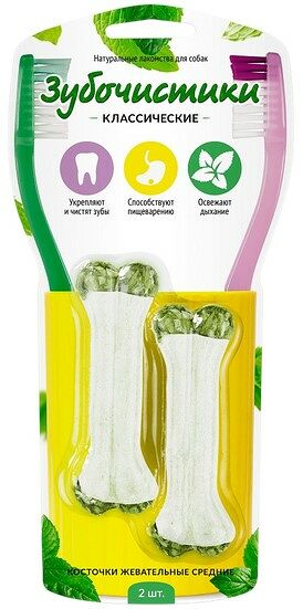 Зубочистки Косточки жевательные средние (70 г.)