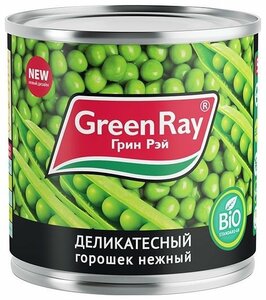 Горошек зелёный Green Ray деликатесный в Магнит со скидкой –30%