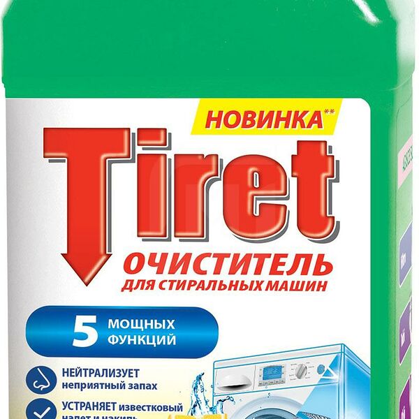 Очиститель Tiret для стиральных машин Свежесть лимона 250мл