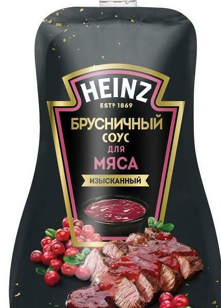 Соус хайнц 200 г брусничный дой-пак