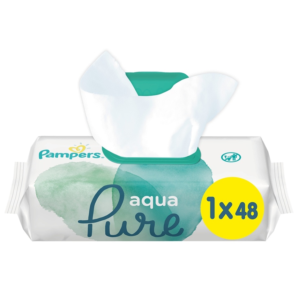 

Салфетки влажные Pampers Aqua Pure детские 48 шт.