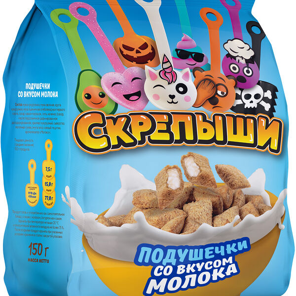 Подушечки Скрепыши с молочным вкусом
