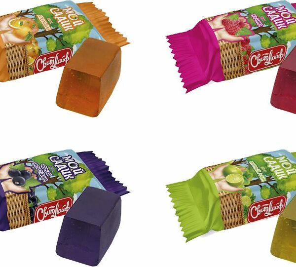 Мармелад Свит Лайф Мой садик Мятный лайм-Черная смородина-Апельсин-Малина желейный