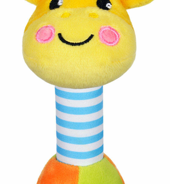 Игрушка-погремушка со звуком Жирафик с рождения ТМ Жирафики