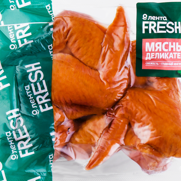 Крыло ЛЕНТА FRESH куриное копчено-вареное до 1.0кг