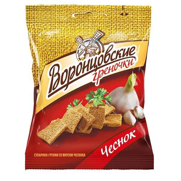 Гренки Воронцовские ржаные со вкусом чеснока