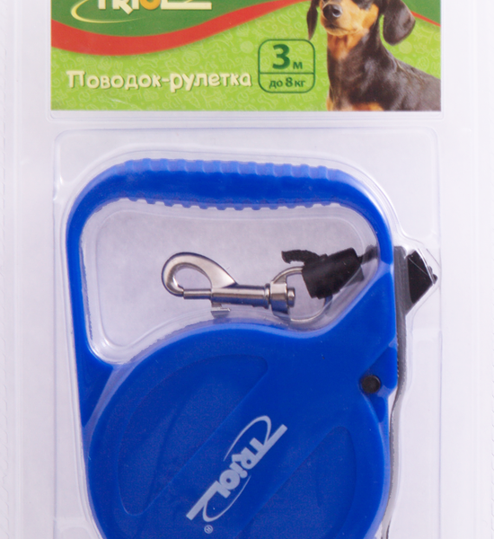 Поводок-рулетка для собак Triol 3 м, красный