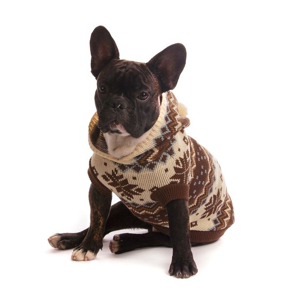 Свитер с капюшоном для собак 55см 4XL черный (унисекс)