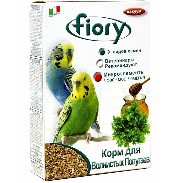 Корм Fiory Pappagallini для волнистых попугаев 400 г