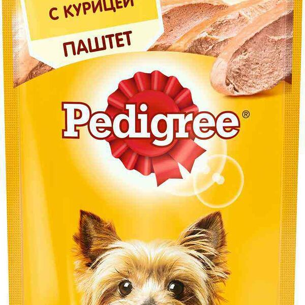 Корм Pedigree для взрослых собак миниатюрных пород паштет с курицей