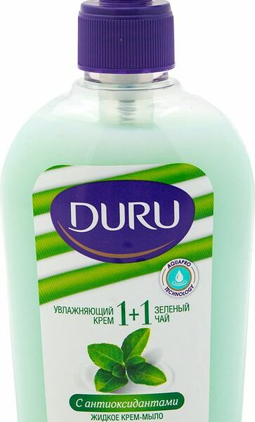 Мыло жидкое Duru 1+1 зеленый чай с антиоксидантами