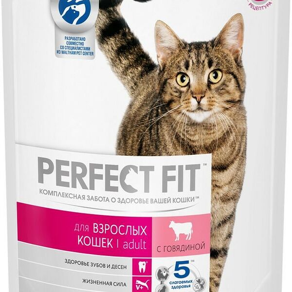 Perfect Fit корм для взрослых кошек Говядина