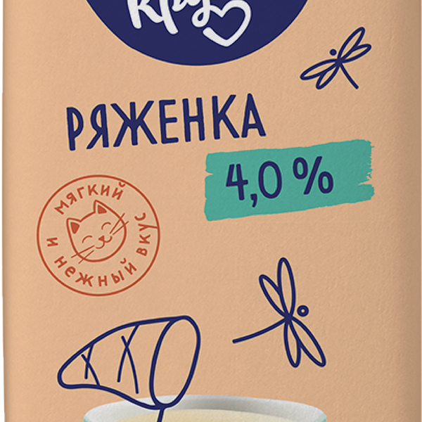 Ряженка Большая Кружка 4% 500 г