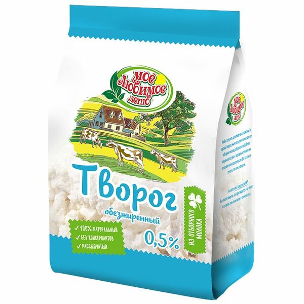 Творог Любимый город обезжиренный 0.5% 400 г