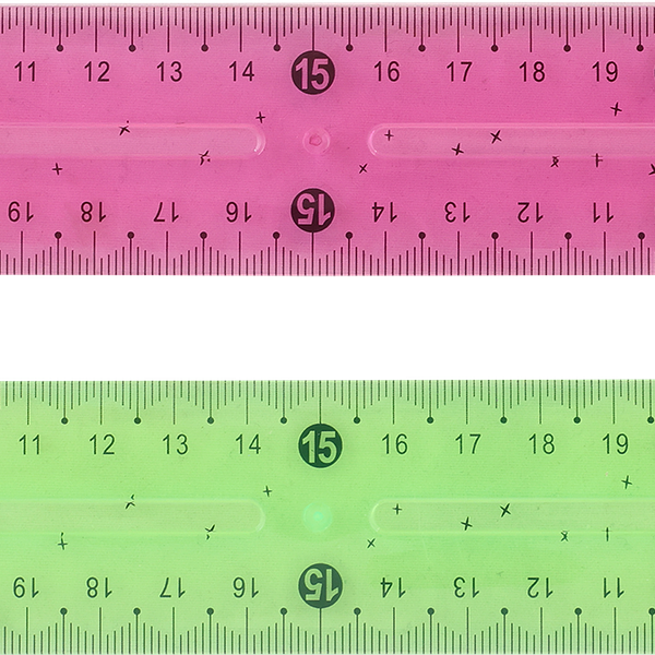 Линейка КРОК&ДИЛЛИ 30см, гибкая в ассортименте, Арт. LTA0719026