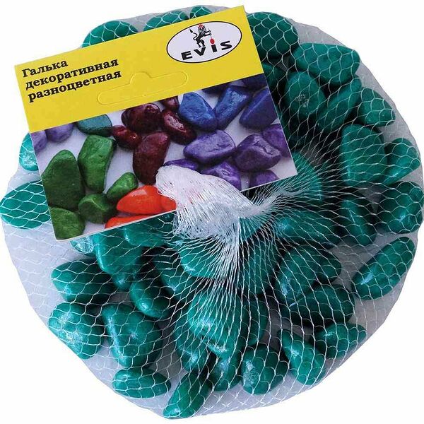 Галька Evis крупная цвет: изумруд 10-15 мм