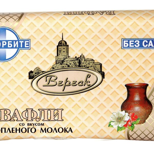 Вафли Вереск на сорбите со вкусом топленого молока