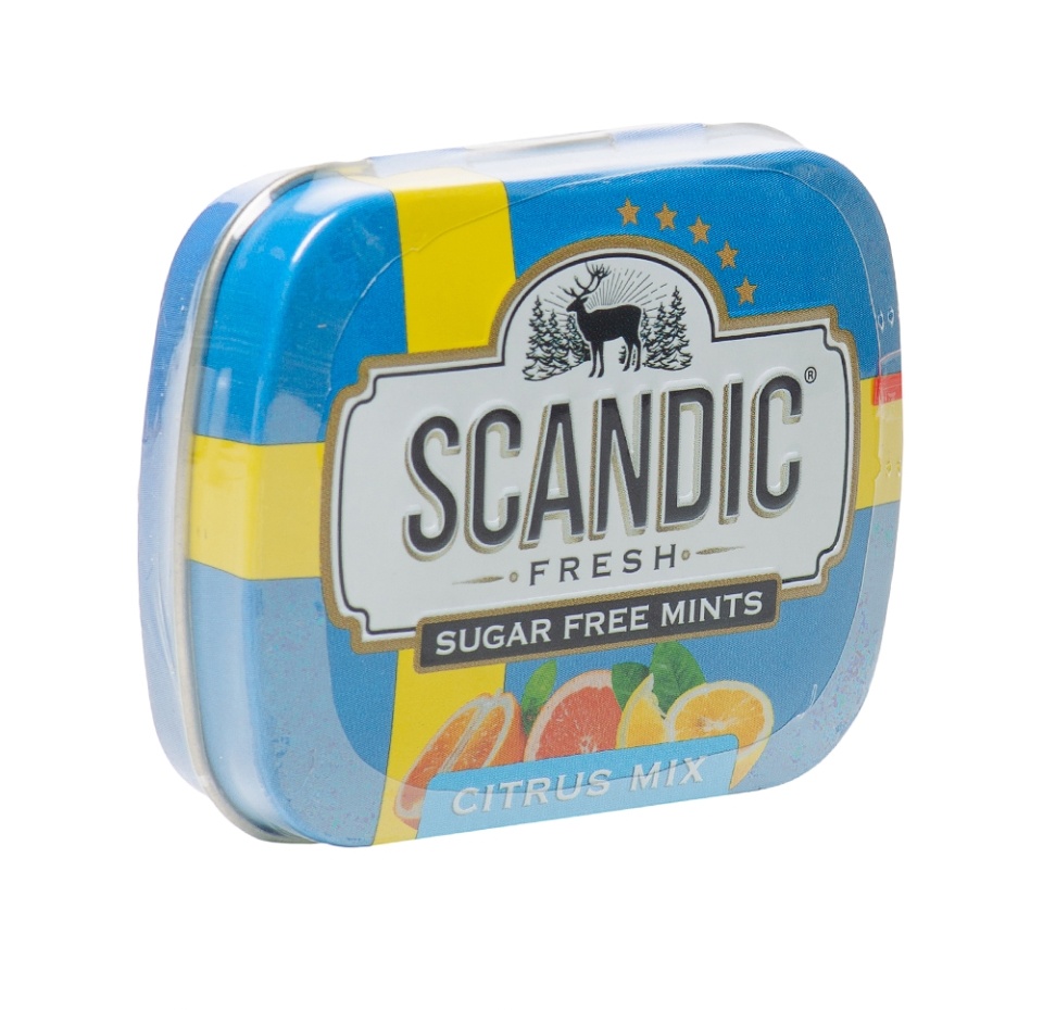 

Драже освежающие Scandic Citrus Mix без сахара 14 г