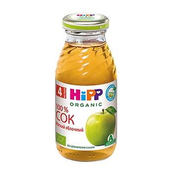 Сок яблочный мягкий для детей с 4 месяцев, HiPP