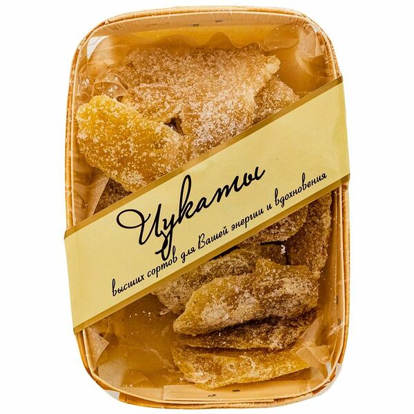 Имбирь приготовленный методом осмотического обезвоживания с содержанием сахара, 140г