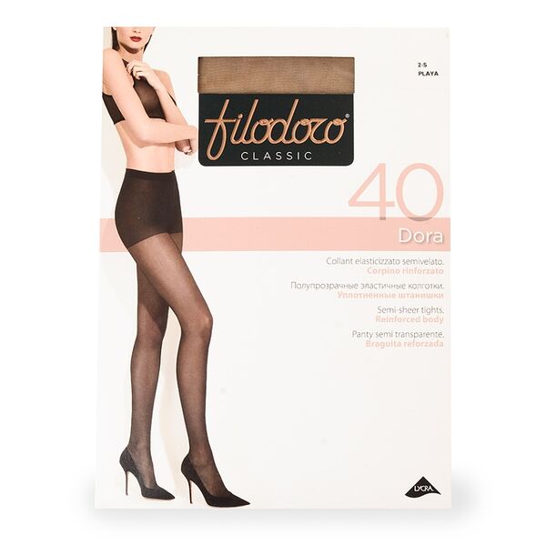 Колготки Filodoro Classic Dora цвет телесный 40 den, размер 2