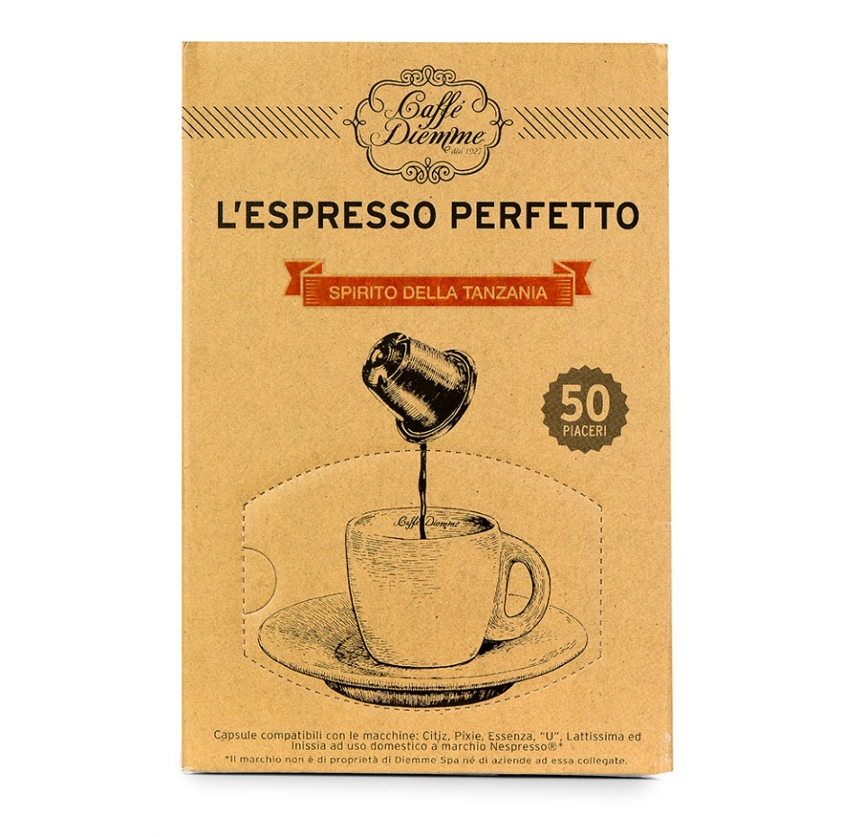 

Кофе в капсулах Diemme Spirito della Tanzania, 280 г, 50 капсул Италия