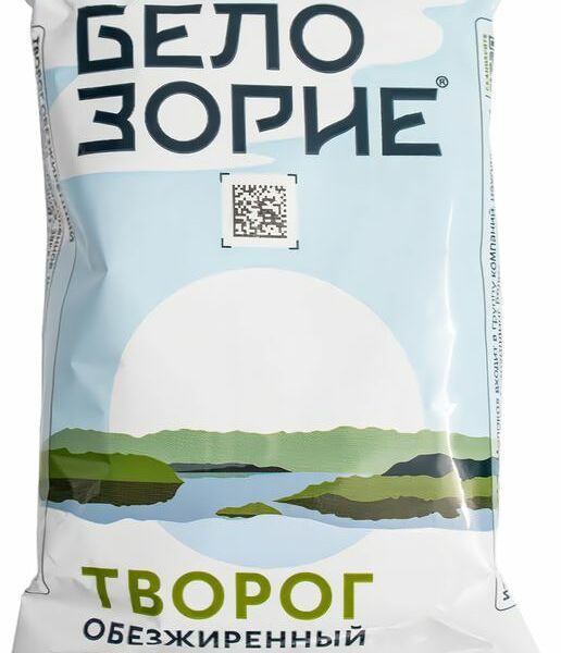 Творог Белозорие обезжиренный 200г