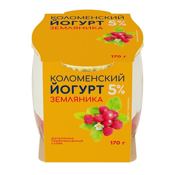 Йогурт Коломенский Земляника 5%