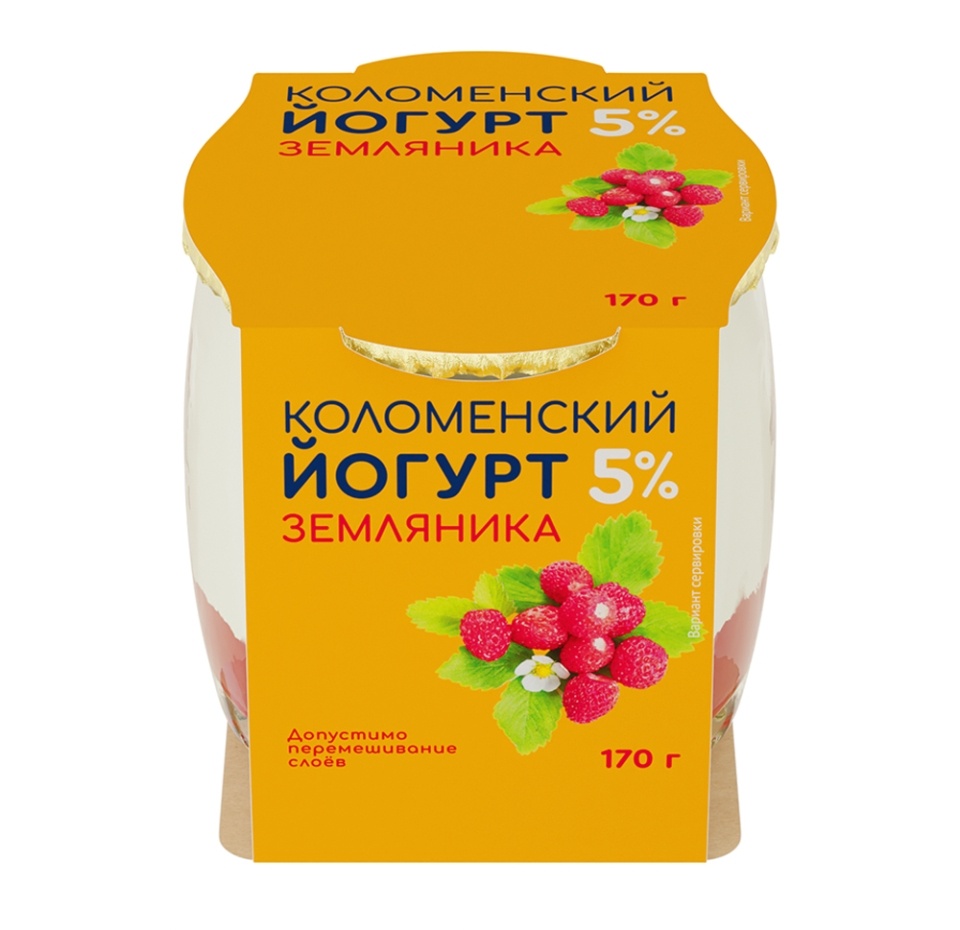 

Йогурт Коломенский Земляника 5% 170г