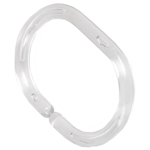 Кольца для занавесок Домовой, 12 шт, прозрачные