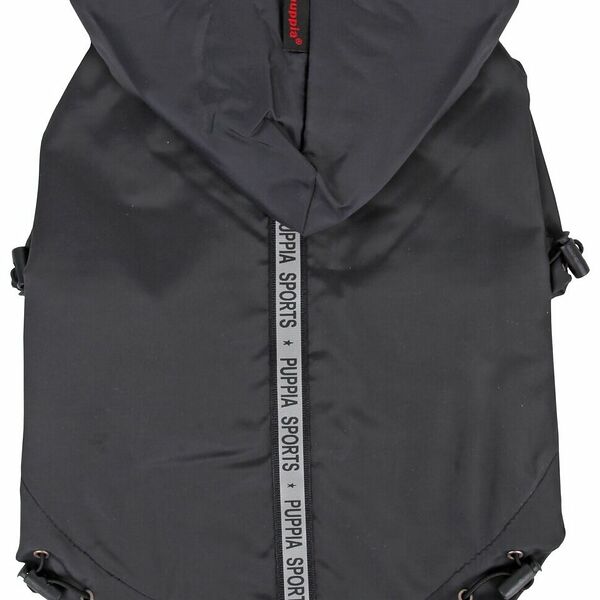 Плащ для собак Puppia Base Jumper со светоотражающими лентами черный S