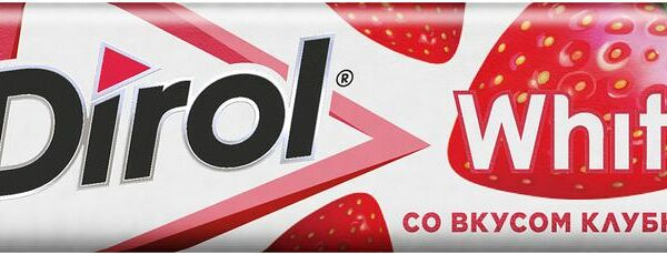 Жевательная резинка Dirol White со вкусом клубники без сахара 13.6г