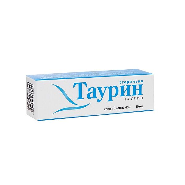 Таурин флакон-капельница 4% 10 мл