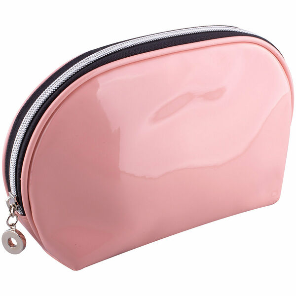 Косметичка овальная розовая большая