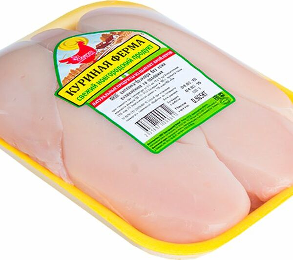 Филе грудки Куриная Ферма без кожи охлажденное