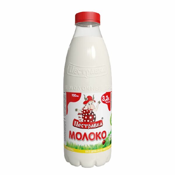 Молоко Пестравка 3.2%, 930мл