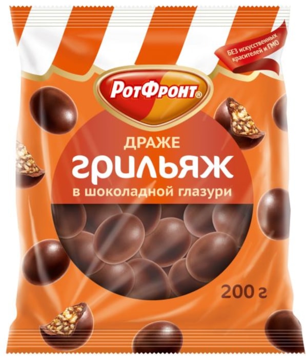 

Драже Рот Фронт Грильяж в шоколадной глазури 200 г