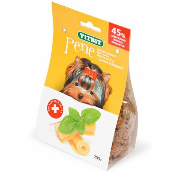 лакомство для собак, Пене печенье с сыром и зеленью, пак.