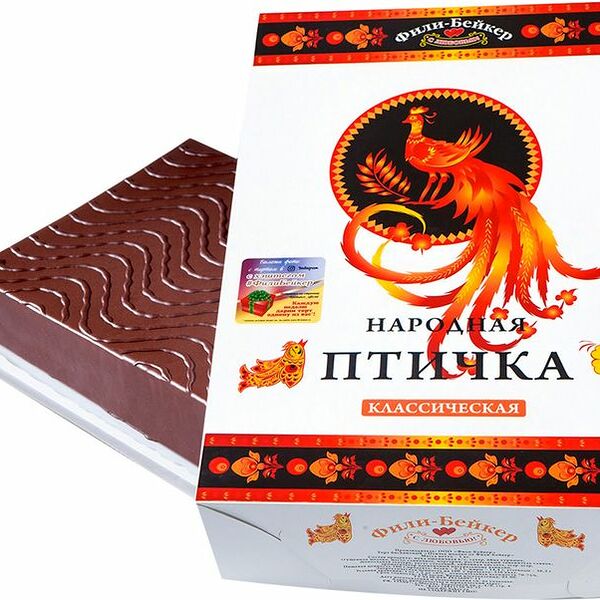 Торт бисквитный Народная птичка Фили-Бейкер классическая