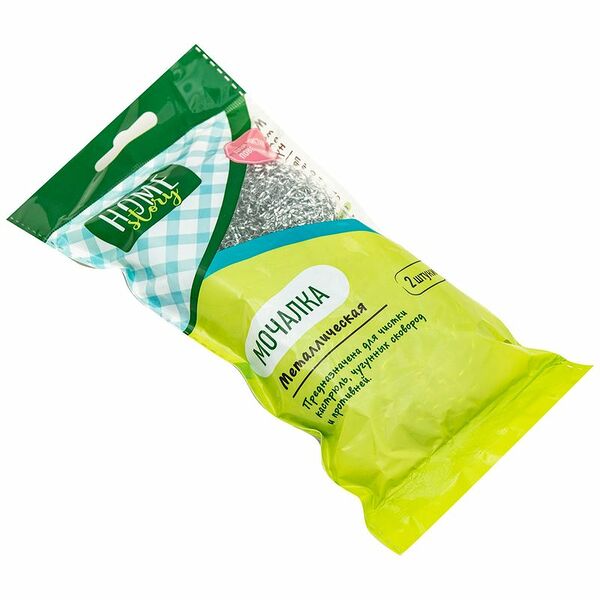 Мочалка хозяйственная металлическая Home Story, 2шт