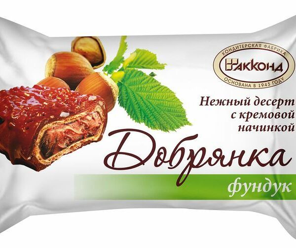 Конфеты Акконд Добрянка фундук, вес