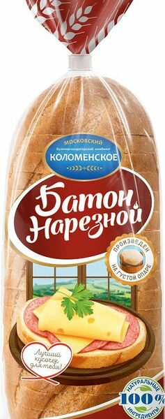 Батон Коломенское нарезной 400г