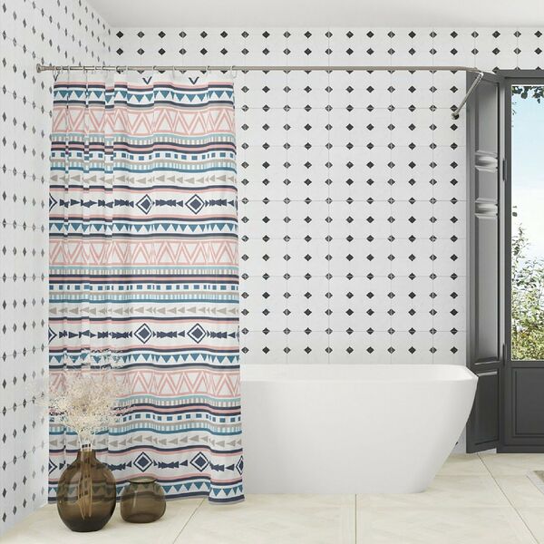 Штора для ванной комнаты Бохо, 180х180 см, полиэстер