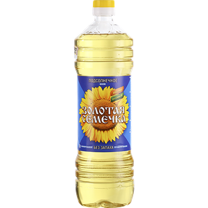 Масло подсолнечное Золотая семечка раф дез ПЭТ 1л