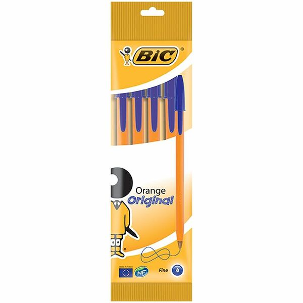 Набор шариковых ручек Bic Orange Fine 4 шт
